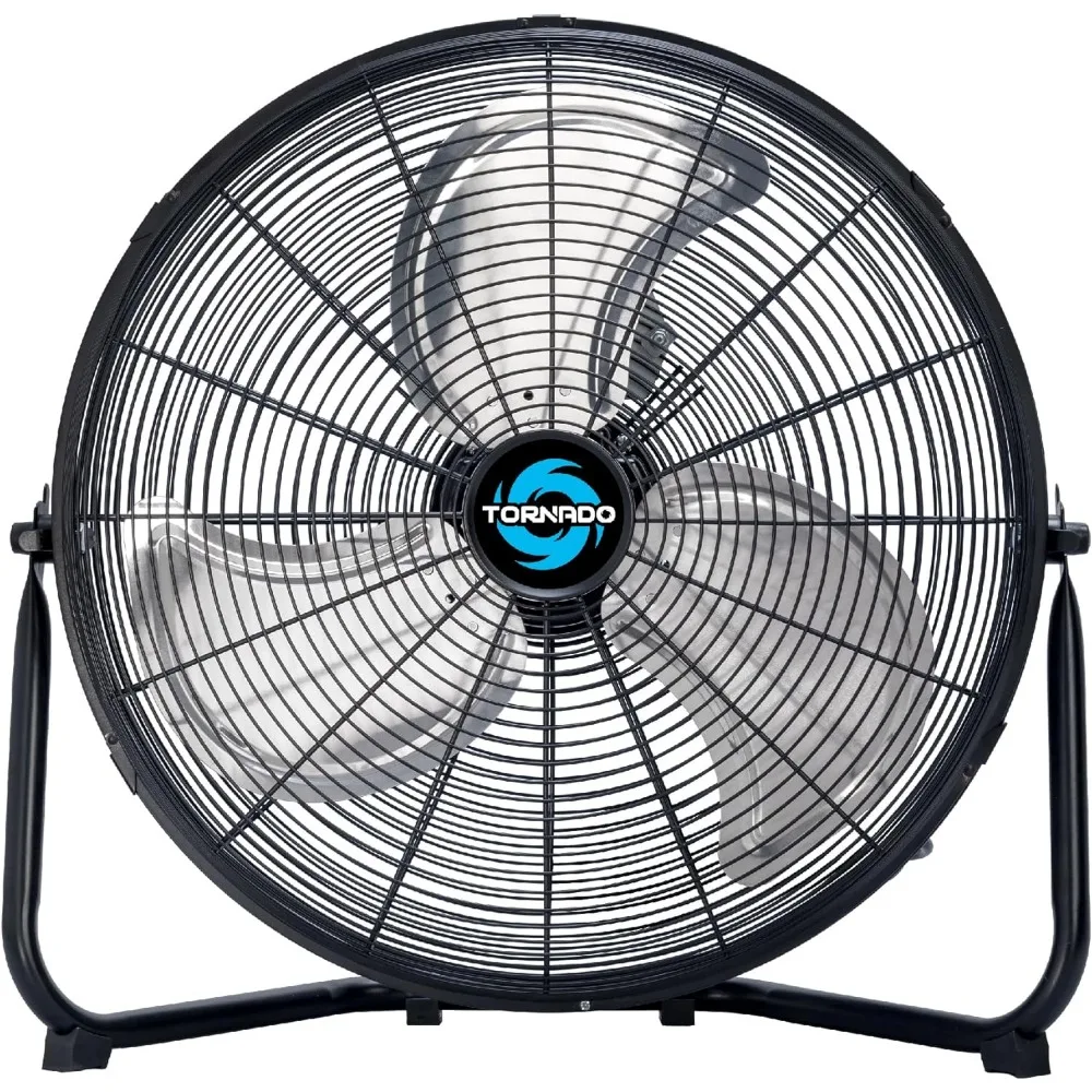 

18 Inch High Velocity Metal Floor Fan,3-Speed Powerful Cooling for Industrial,Commercial,and Home Spaces,120°Tilt, 6.0 FT Cord