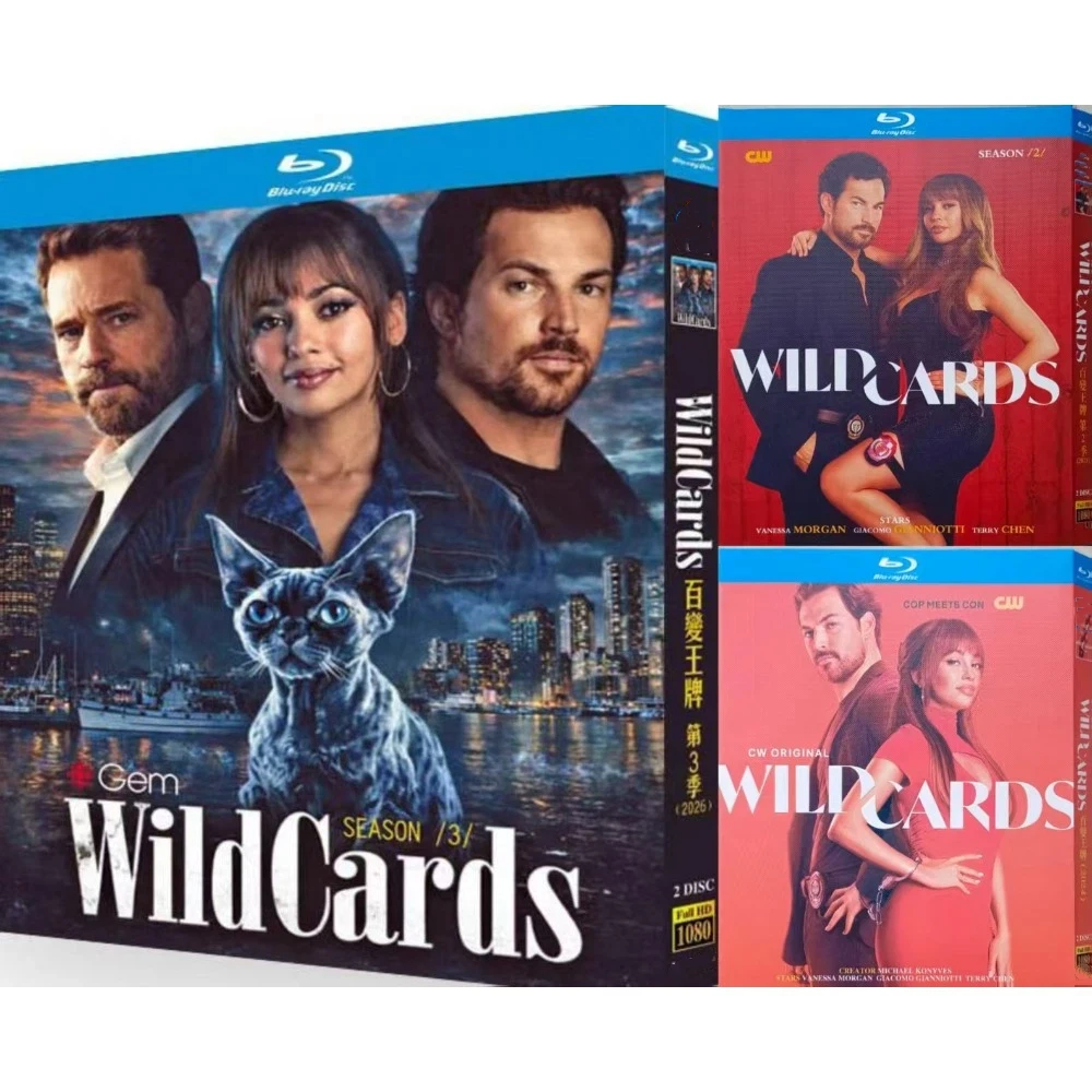 WildCards Seasons 1-3 (2024-2026): New Sealed 6-Disc Blu-ray Box Set