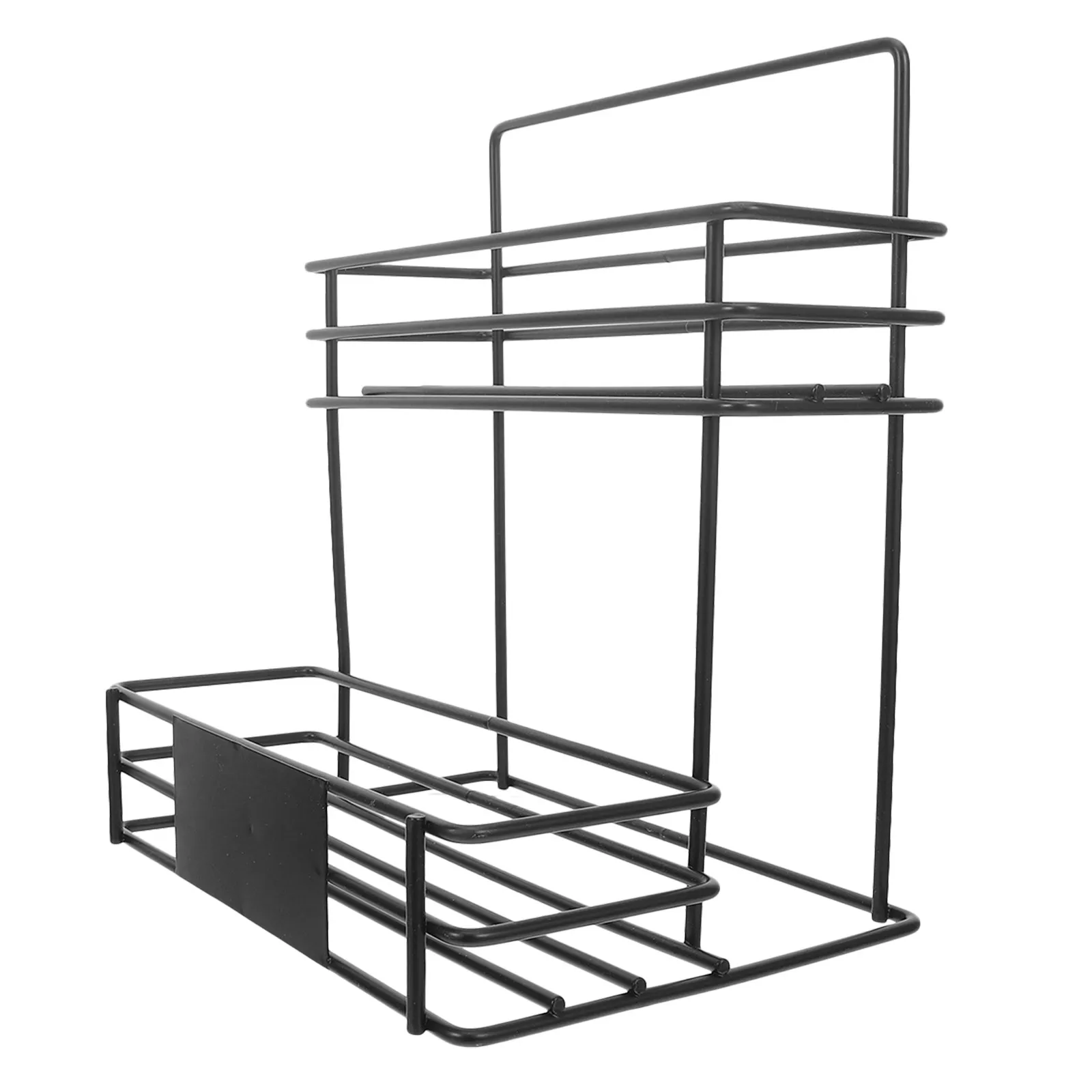 

Органайзер для кофейных сиропов, 2-уровневая металлическая подставка для бутылок, держатель для ароматизированных сиропов, хранение и демонстрация приправ, экономия места на кухне