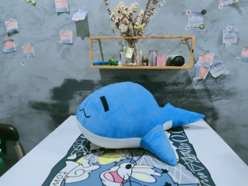 Blue Archive Tokyo Anashi Hosh37Baleine Cosplay Oreillers en peluche Anime, Oreillers de dessin animé mignons, Cadeaux de Noël, Garçons et filles, 30cm