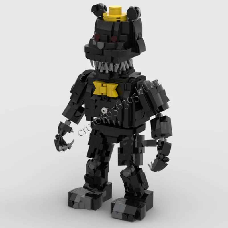 890 pièces de la série de personnages de jeu populaires FrightfulBearGolem MOC, blocs de construction modulaires personnalisables, bricolage créatif, jouets pour garçons, cadeaux de vacances
