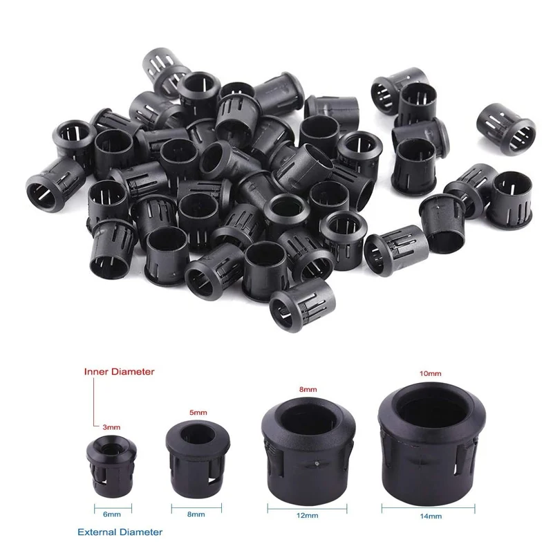 100pcs~25pcs  Black Plastic Lamp Bases 3mm/5mm/8mm/10mm LED Diode Holder Black Clip Bezel Socket Mount DIY Light Emitting Diode