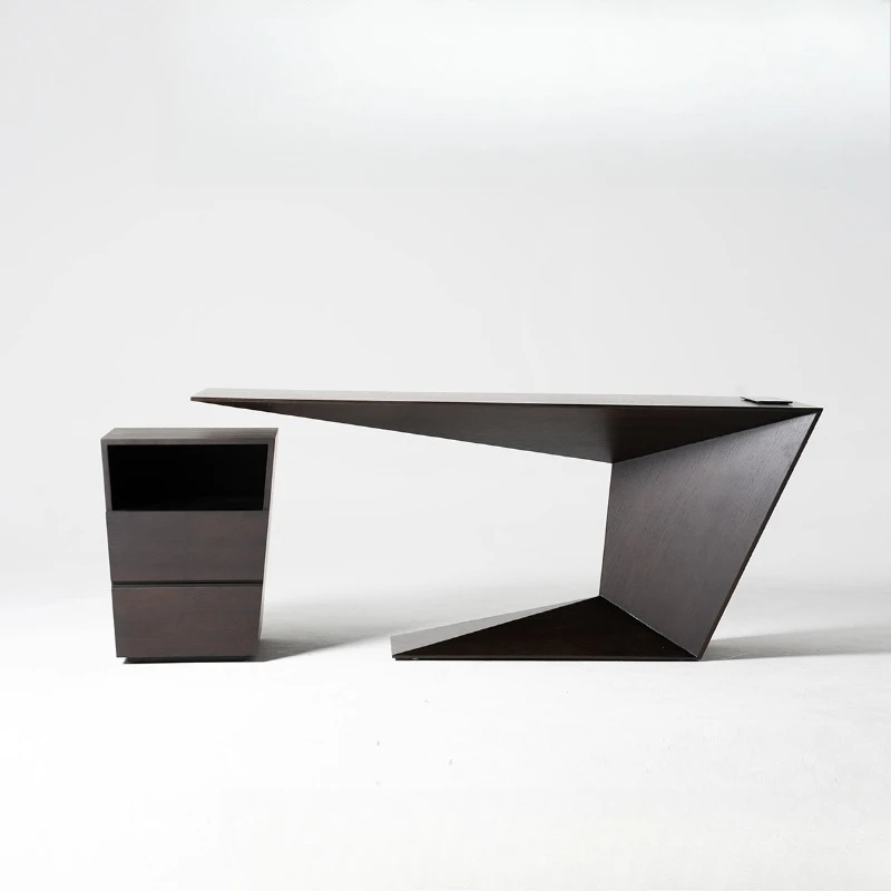 Desk Italian minimalist light luxury desk Superior living room Open study Computer table Workbench
