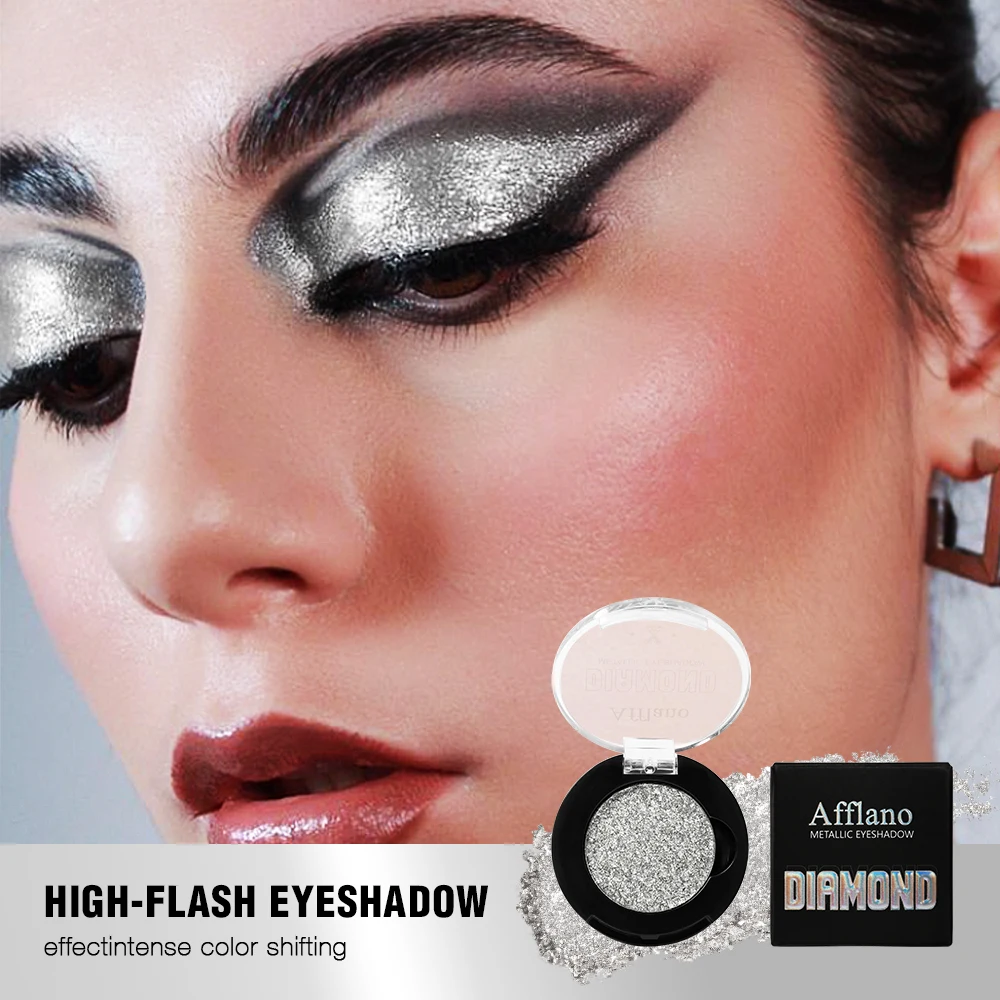 Monochrome Pigmented Glitter Eyeshadow Brighten Eyes Moon Diamond Galaxy Eye Shadow Makeup Pearlescent Single Eyeshadow