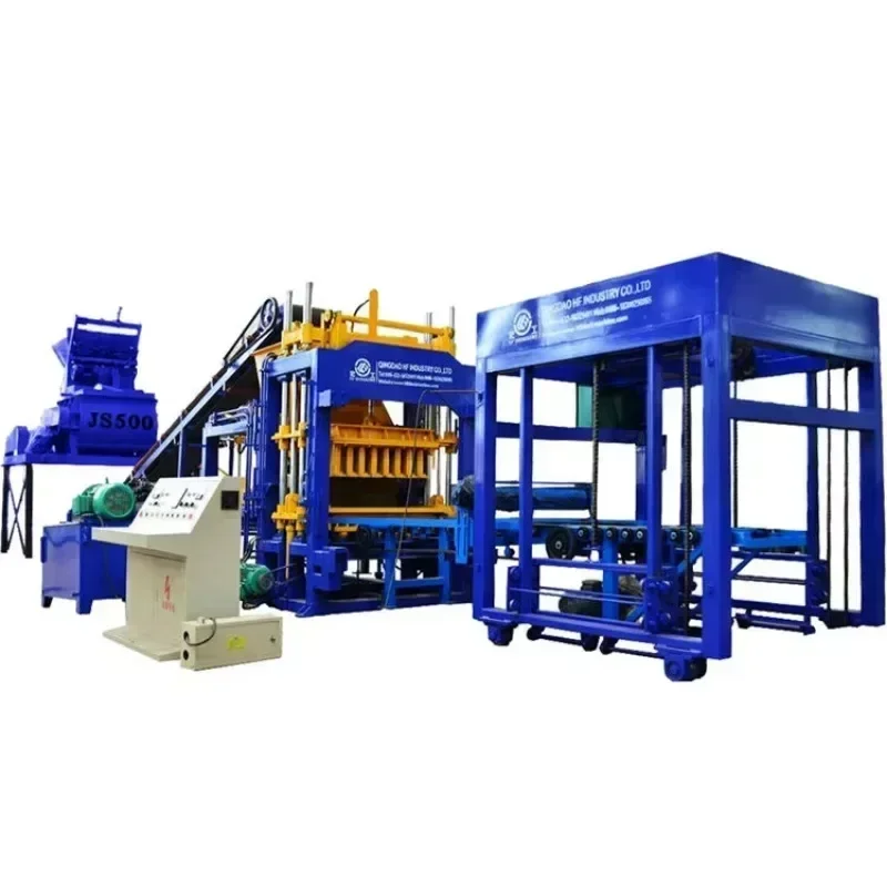 Automatic Hydraulic Concrete Hollow/Solid Paver Brick Making Machine in china