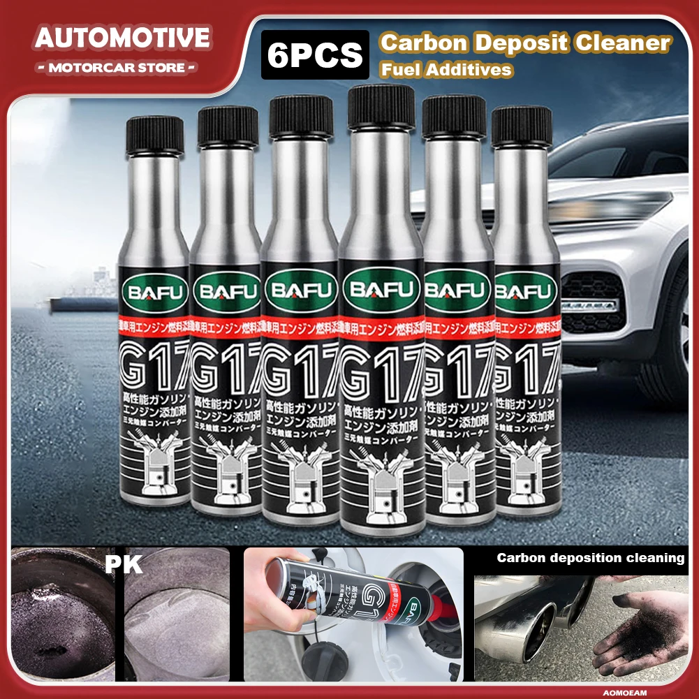 6Pcs Car Fuel Gasoline Injector Cleaner Gas Oil Additive Remove Engine Carbon Deposit Increase Power In Oil Ethanol Fuel Saver