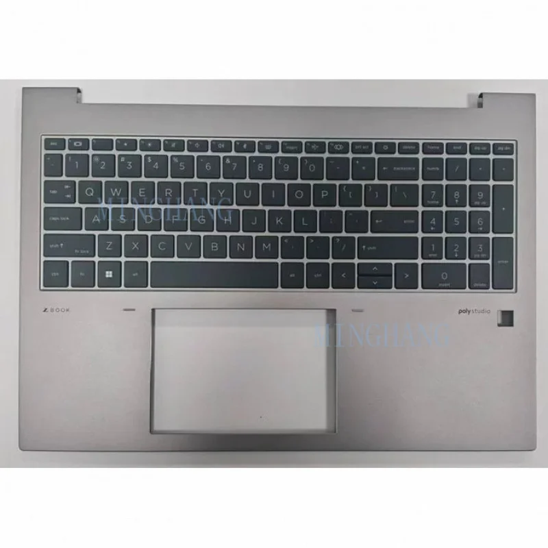 M for  HP ZBOOK Firefly 16 G9 G11 Laptop C Cover Backlight keyboard US Silvery gray