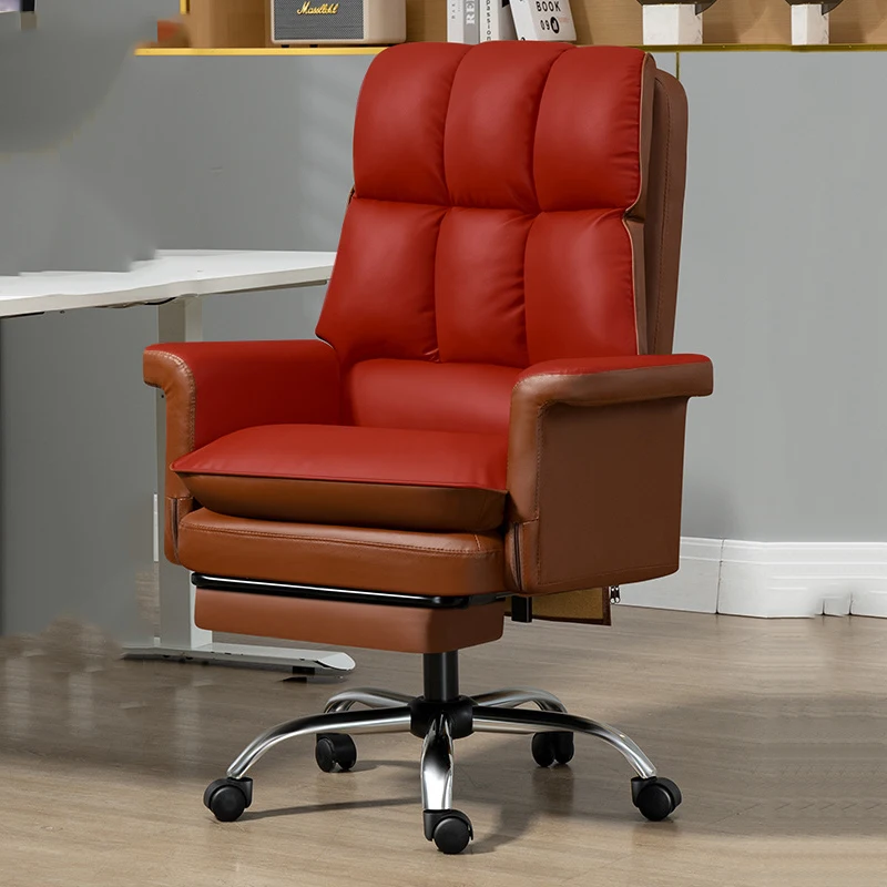 

Nordic Office Chair Back Executive Armrest Support Ergonomic Luxury Comfort Design Chairs Leather Sandalye Modern Furniture