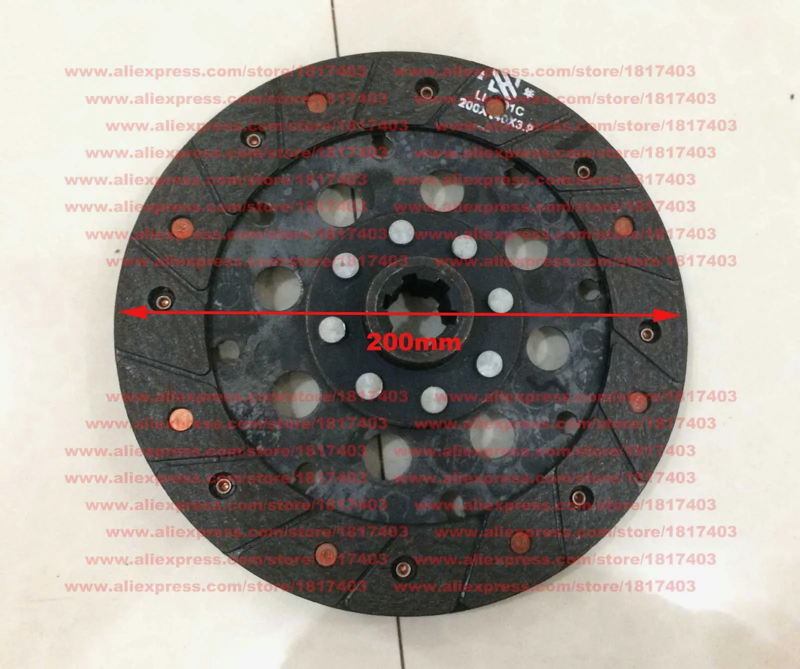 Fengshou 8'' Clutch disc ( 6-teeth ), Fengshou Tractor Parts, 18-25HP