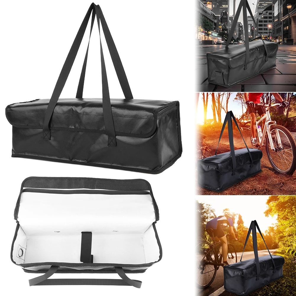

Ebike Battery Bag Fireproof Battery Bag Large Capacity Lithium Battery Storage Pouch Explosionproof Waterproof Ebike Accessories