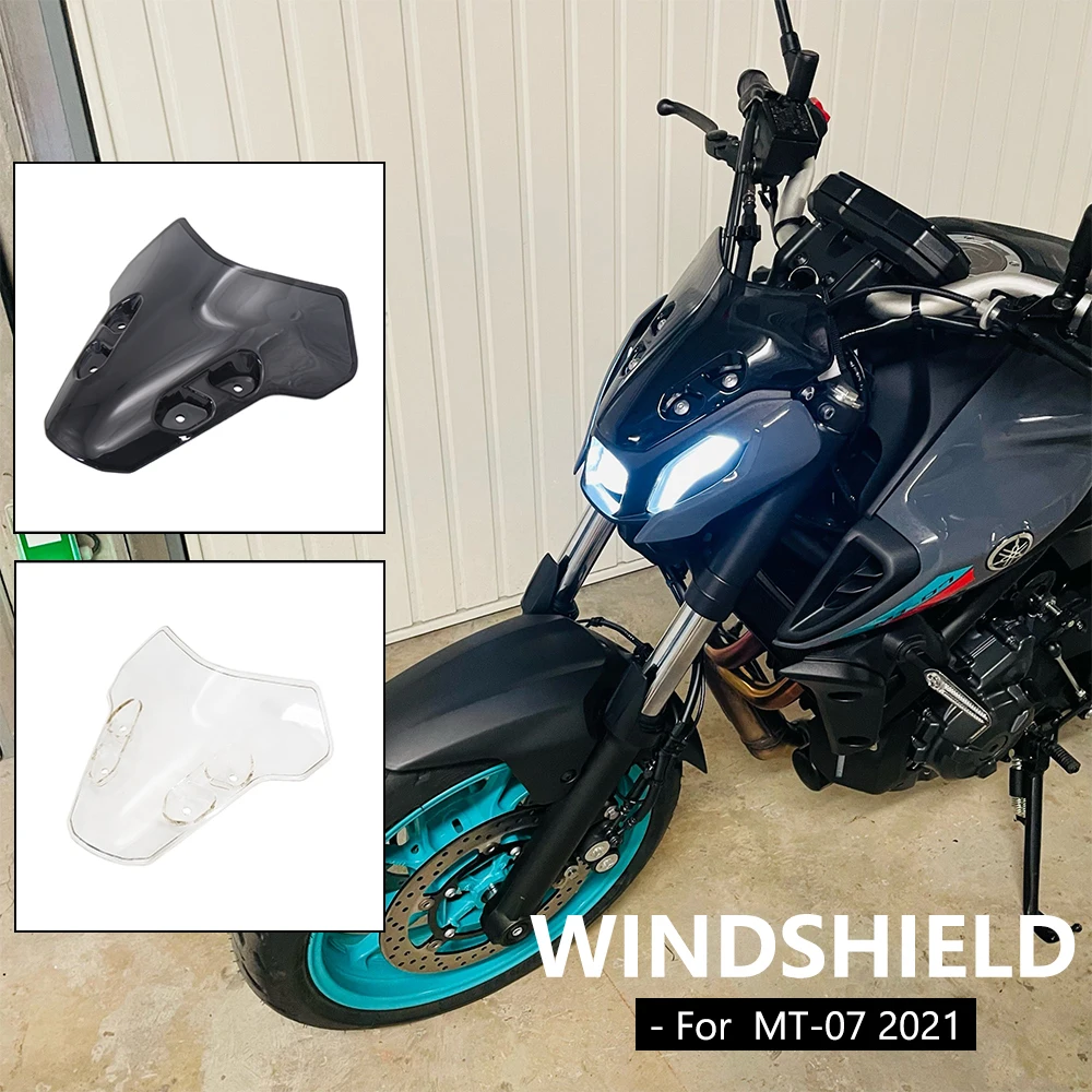 

2021 2022 For Yamaha MT07 Windscreen MT-07 MT 07 Windshield Deflectors Motorcycle Accessories Wind Shield Screen Protector Parts