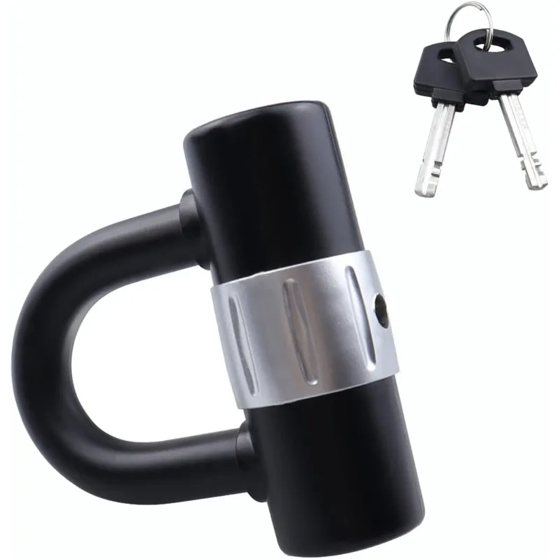 Reinforced U Lock Thick Steel Disc Brake Security with 2 Keys Anti Cut for Scooter Bicycle Motorcycle Compact Disc Lock