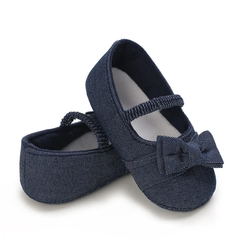 Princess Bow Shaped Walking Shoes for Newborns Soft Soled Comfortable Baby's First Step Shoes for 1-18 Months