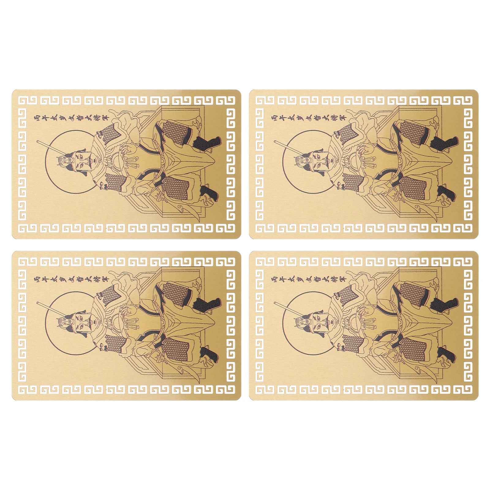 4 ชิ้นปีเกิดไท่ซุยการ์ดอลูมิเนียม-แมกนีเซียมอัลลอยด์การ์ดจีน