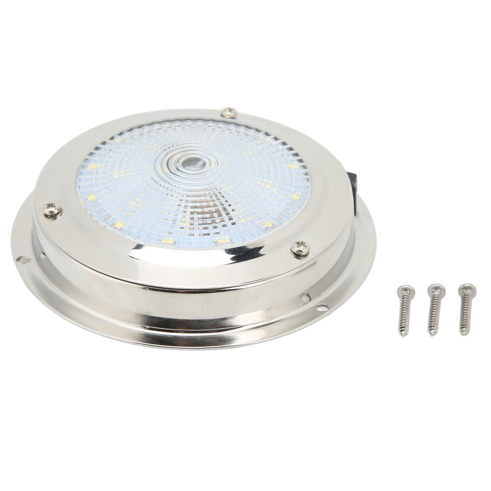 LED RV Dome Light Energy Saving Boat Courtesy Lamp DC12‑24V 316 Stainless Steel Housing  Super Bright for Marine