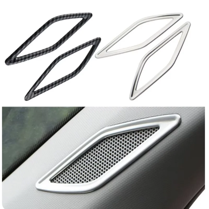 

2Pcs Car Front Pillar Speaker Cover Frame for VW Volkswagen Tcross T-cross 2019 - 2023 Sticker Accessories