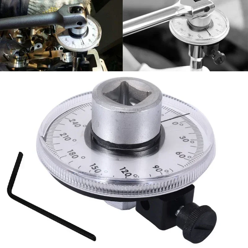 1PC Torque Wrench Torquemeter Dial Angle Torque Gauge Torque Measuring Instrument Hand Tool Auto Service Equipment Garage Tools