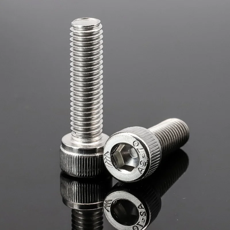 10 pcs Hexagon Hex Socket Cap Head Screw M1.4 M1.6 M2 M2.5 M3 M4 M5 M6 M8 M10 Stainless Steel Allen Bolt DIN912
