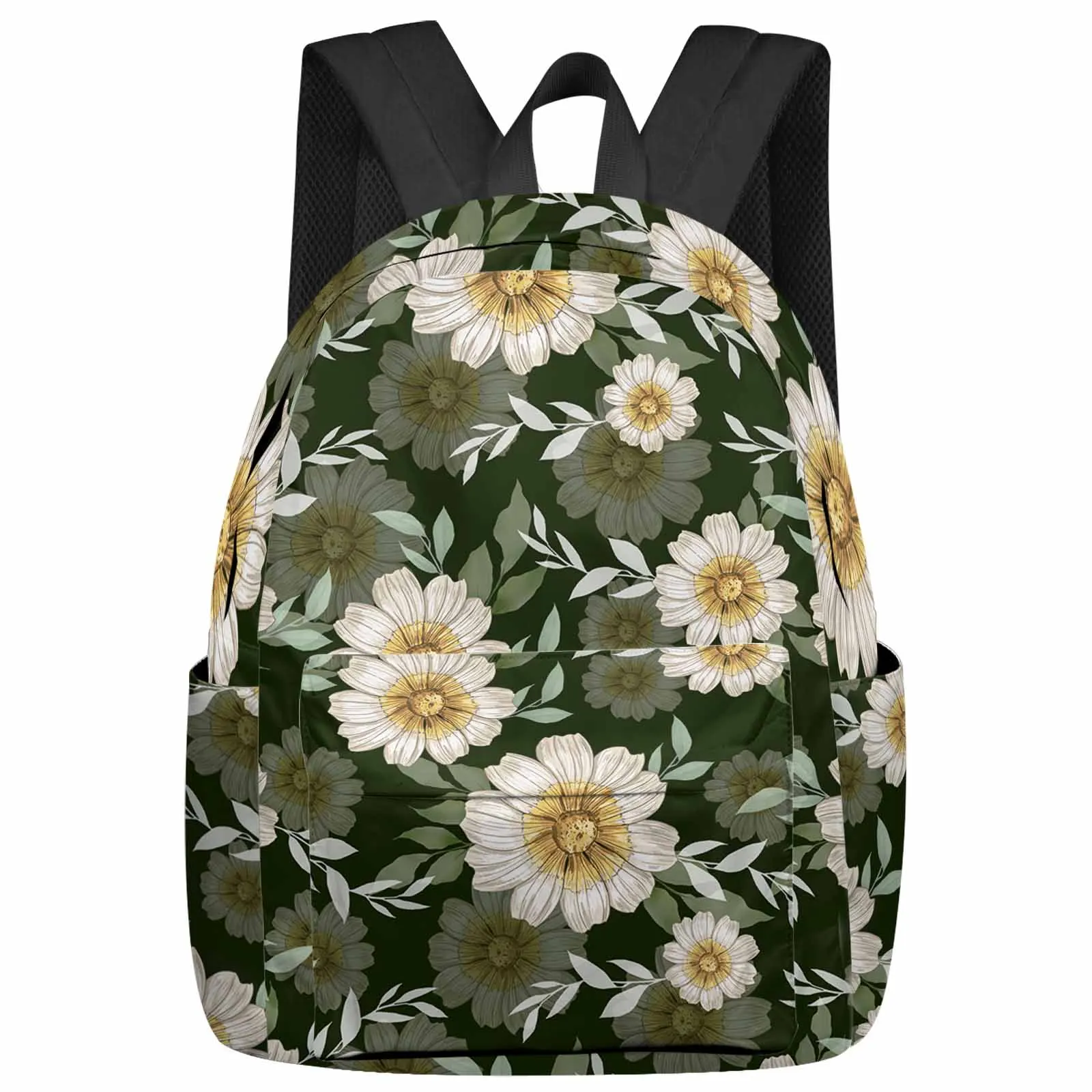 

Plant Daisy Leaves Green Rural Countryside Backpacks Teenagers Student School Bags Laptop Custom Backpack Men Women Travel