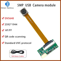 OV5640 Camera Module 5 Million Auto-Focus Fixed-Focus 60/110/120 Degree USB Drive-Free Module for DIY Electronic Component