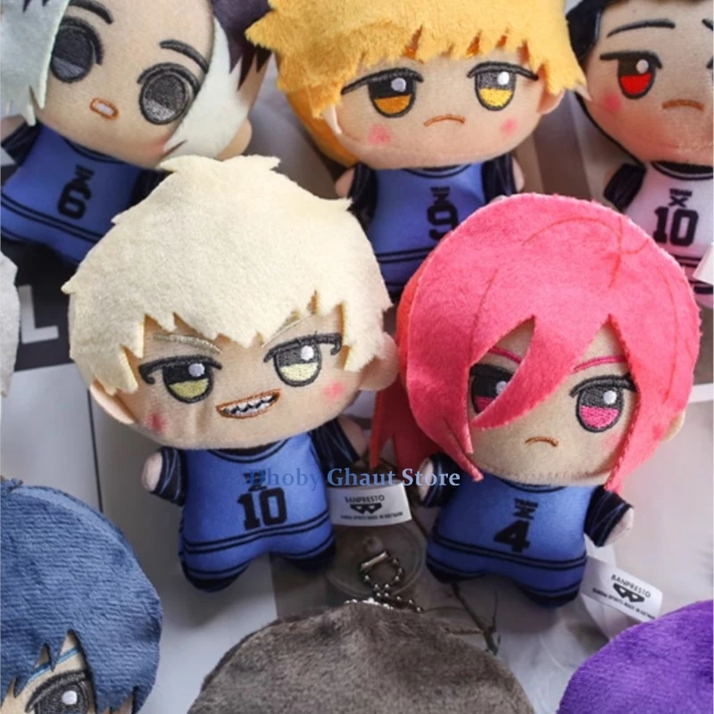 

Original 10cm Anime Plush Dolls Figures Blue Lock Anime Isagi Yoichi Nagi Seishiro Meguru Mikage Bag Pendant Keychain Gifts