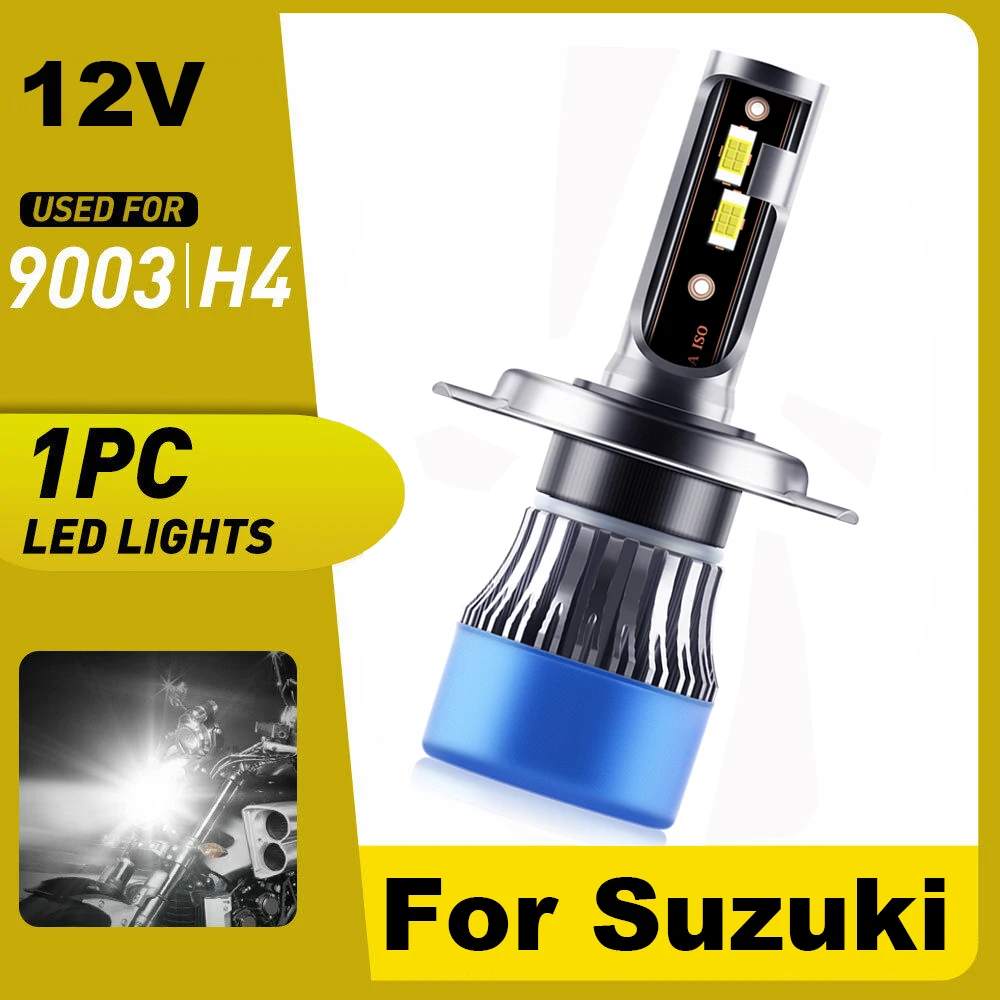 Ultra Bright 1PC Motorcycle H4 LED Headlight Bulb 7500LM 12V For Suzuki Scooters DR650S SV650 GSX-S750 For Burgman 650 2003-2012