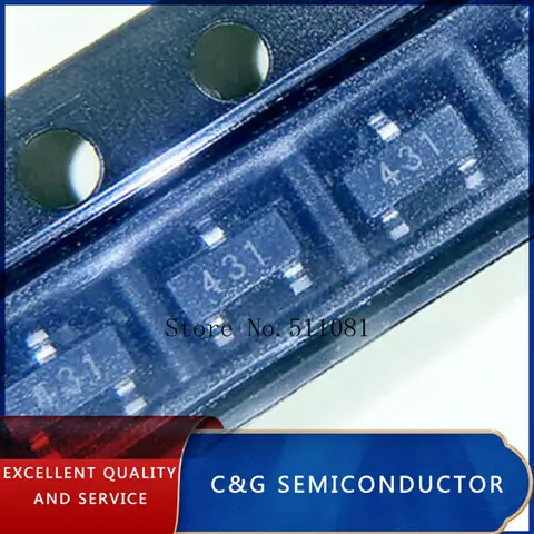 100PCS TL431 SOT TL431A SOT-23 SMD
