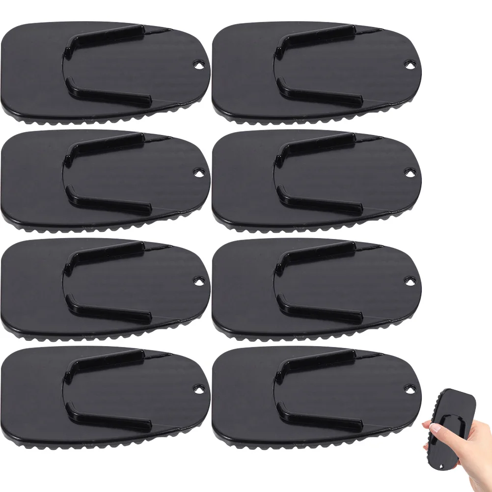 

8Pcs Motorcycle Side Stand Pads Heavy-Duty Kickstand Supports Sturdy Plastic Foot Side Plates for Dirt Bike and Motorbike