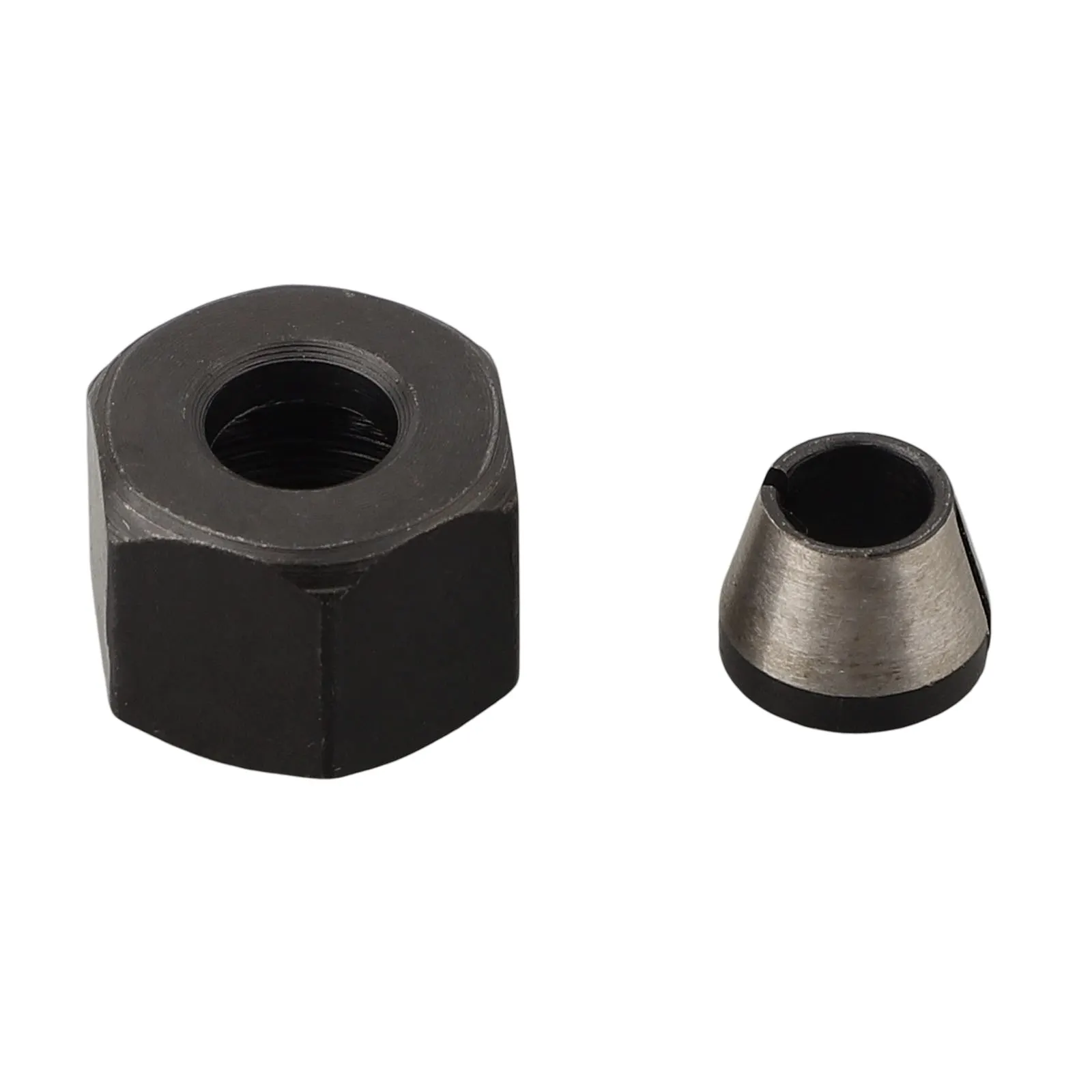 6/6.35/8mm Collet Trimmer Chuck Adapter With Nutsplit Bushing Converters For Engraving Trimming Machine Wood Router Power Tools