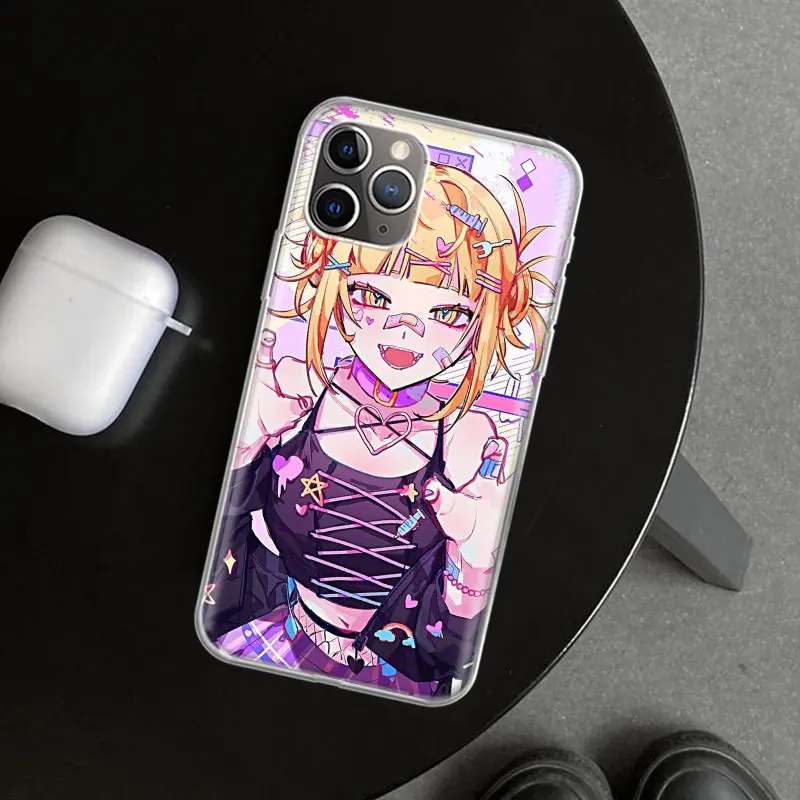 MHA Himiko Toga Phone Case Cover for iPhone 11 12 13 14 15 16 Pro Max Apple X XS XR 7 Plus 8 + Art Customized Fundas 11 14 13 12