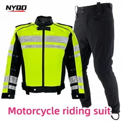 Autumn and Winter Cycling Clothes Warm Motorcycles Anti Cold Lobster Clothes Traffic Guards ReflectiveClothes AntiFallReflective