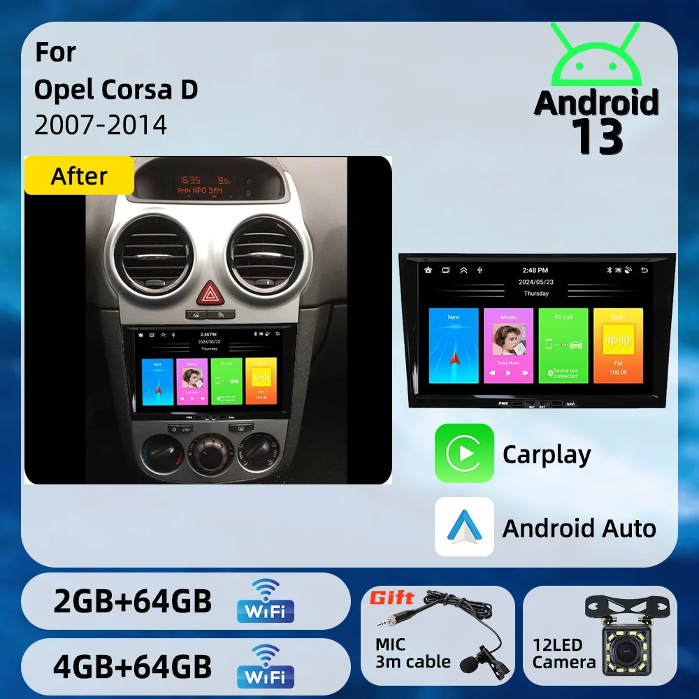 Carplay Autoradio 2 Din Android Radio GPS WIFI Auto Car Multimedia 8