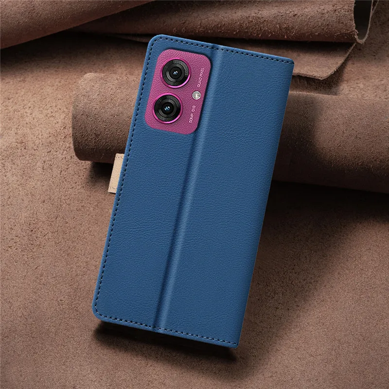 غطاء جراب هاتف لموتورولا موتو G05 E15 G15 G35 G55 G75 G85 5G G 05 35 85 Coque محفظة صديقة المغناطيسي فليب حافظات جلدية