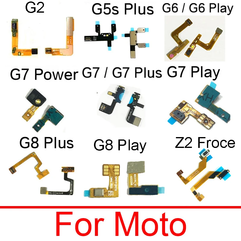 Proximity Light Sensor Flex Cable For Moto G2 G5s G6 G7 G8 Plus Play Power P50 E5 Play Go Z2 Force One Action Edge Plus Flash