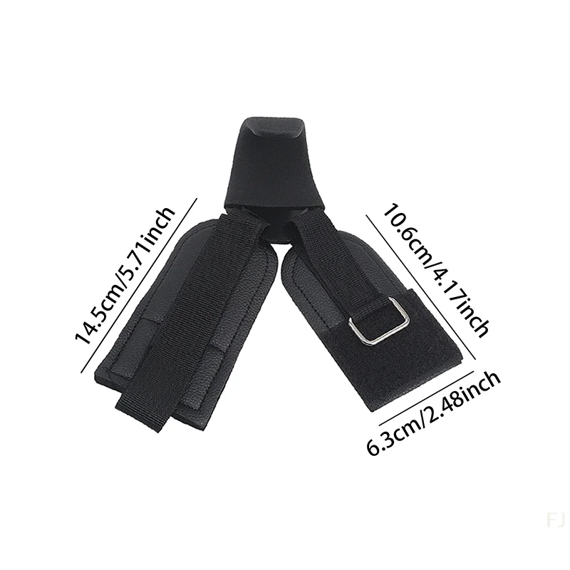 [YULeather Weight Lifting Hook Gym Fitness Weightlifting Non-slip Heavy Duty Steel Strong Load Capacity Wrist Strap Hook Pull-up