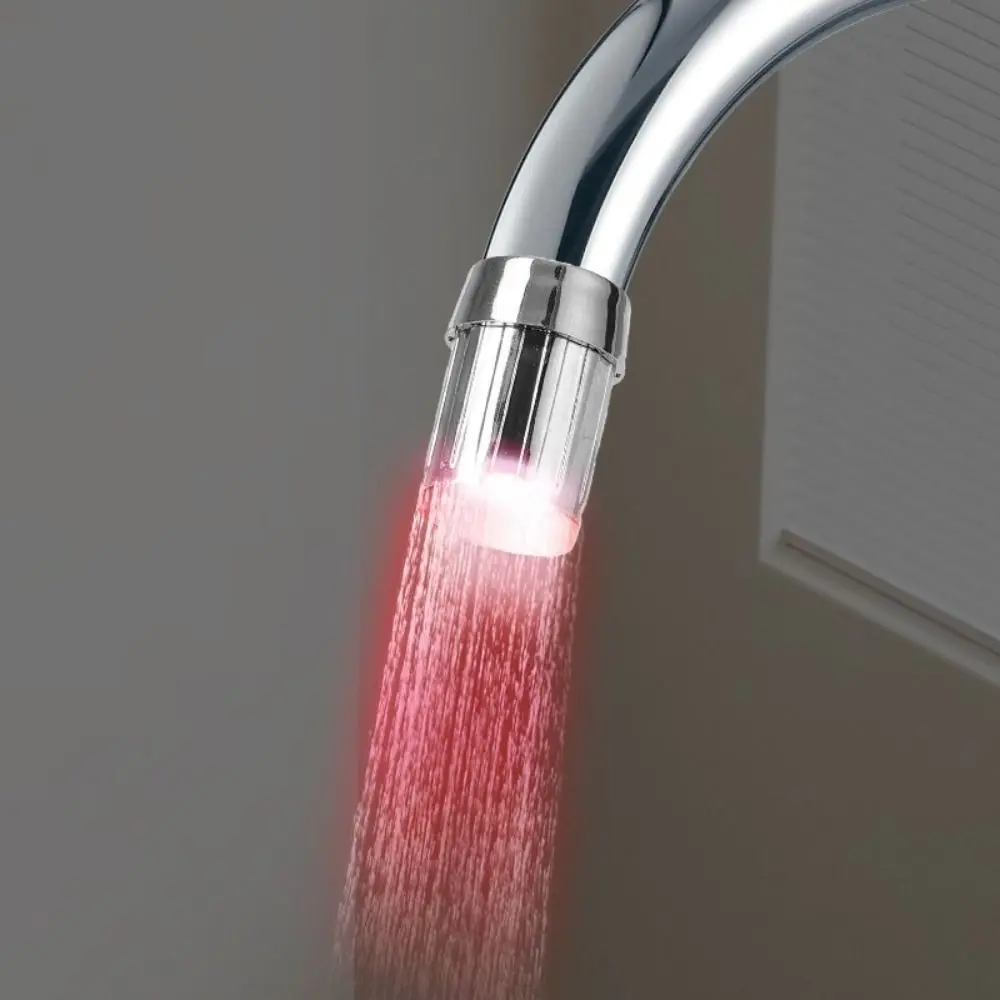 3 Colors Change Automatically Temperature Sensitive Faucet Adjustable Creative LED Faucet Luminous Faucet for Kitchen Bathroom