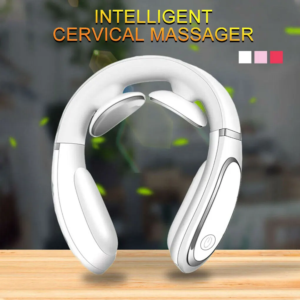 전기 U자형 베개 목 마사지기, USB 충전, 휴대용 목 어깨 자궁 경부 편안한 마사지기, 보호대 야외 가정용 자동차 