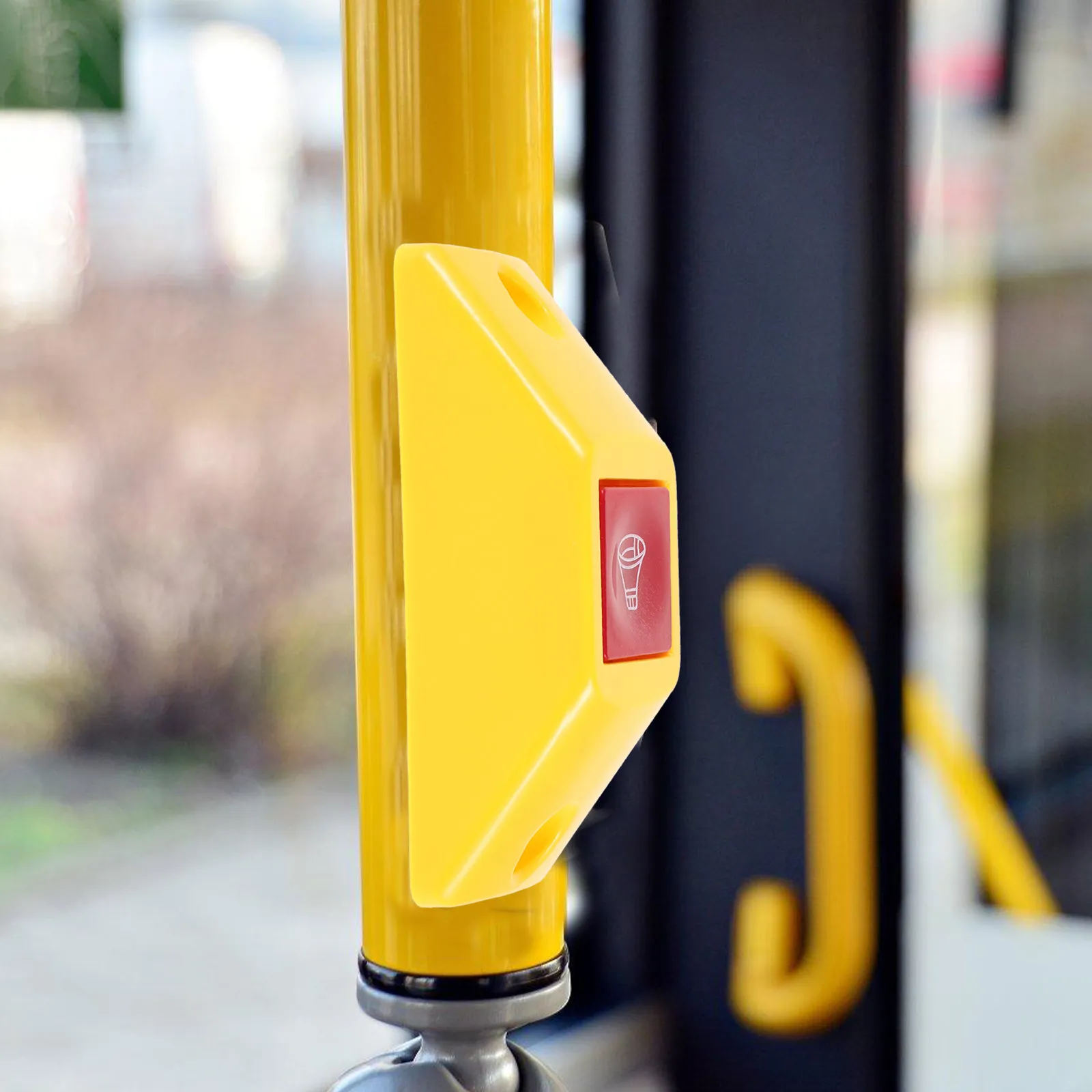 

Bus Get Off Bell Button Replacement Easy Install Passenger Alert Bus Handrail Bell Exit Reminder Device Sound Alert System