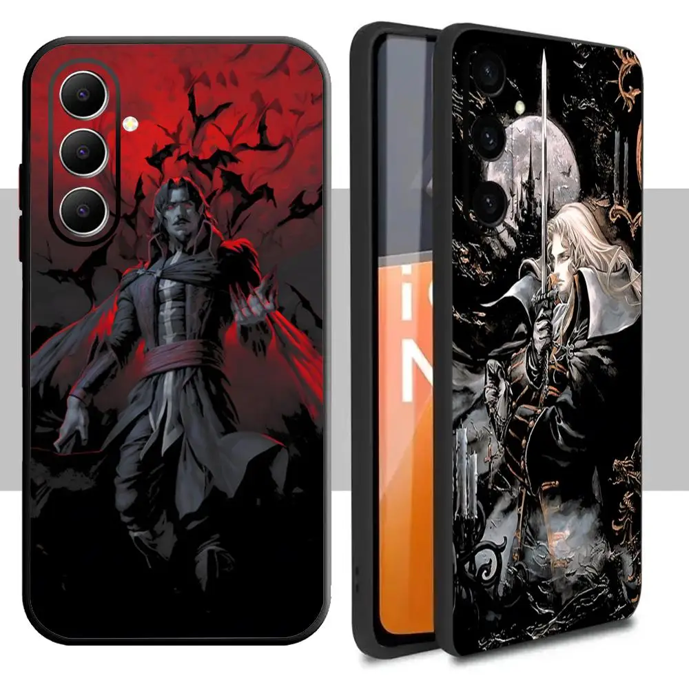 NEW Castlevania Game Dracula Phone Case For Samsung Galaxy A16 A56 A36 A26 A06 A55 A54 A15 A35 A25 Soft Black