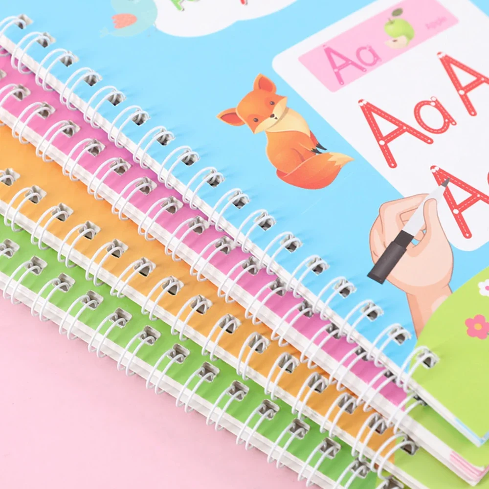Magical Tracing Workbook Erasable Magic Books for Children Reusable Notebook Writing for Lettering Calligraphy Set Montessori