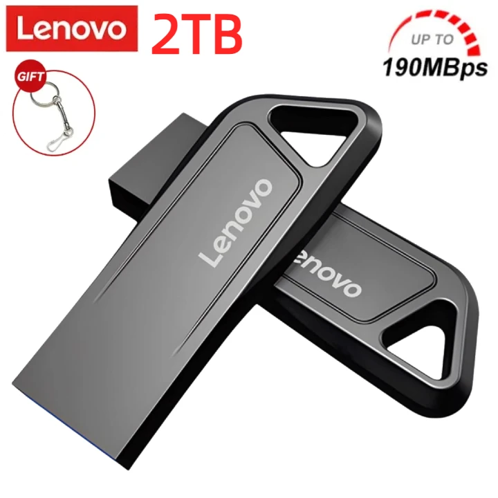 Lenovo-lápiz de Memoria USB para negocios, Pendrive de 2TB, 3,0, 1TB, 128Gb, 512Gb, 256Gb