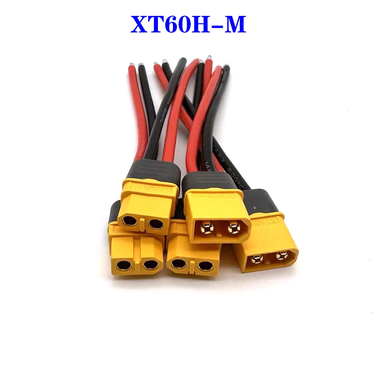 XT60H-M male female conversion plug connection cable 14AWG 10/20/30/50/100CM battery connector with silicone extension wire wire