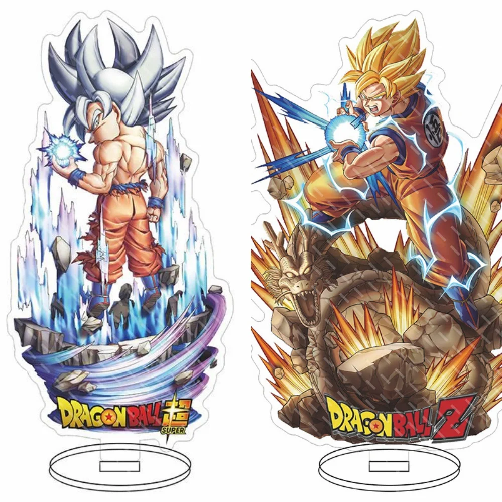 

Акриловая подставка-стенд 16 см для фигурки Сон Гоку Супер Сайян из Dragon Ball, аниме-декор, акриловый подарок-игрушка