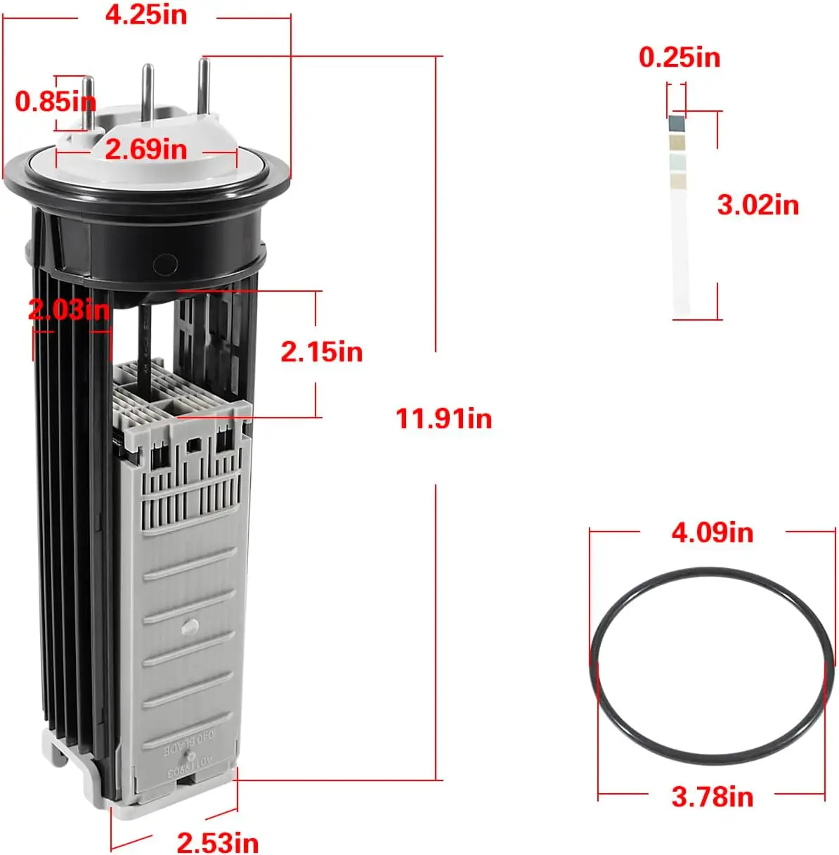 قطع غيار الخلايا الإلكتروليتية R0503000 مع حلقة دائرية مناسبة لنماذج Zodiac Jandy Nature2 Fusion FSOFT1400، للطبيعة #6
