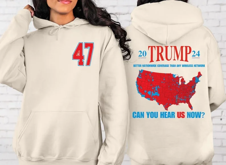 Trump Hoodie, Can You Hear It?, Sweatshirts with More Coverage, Unisex Maga,Fun Gifts,Politics,Harajuku Casual Streetwear,Unisex images - 6