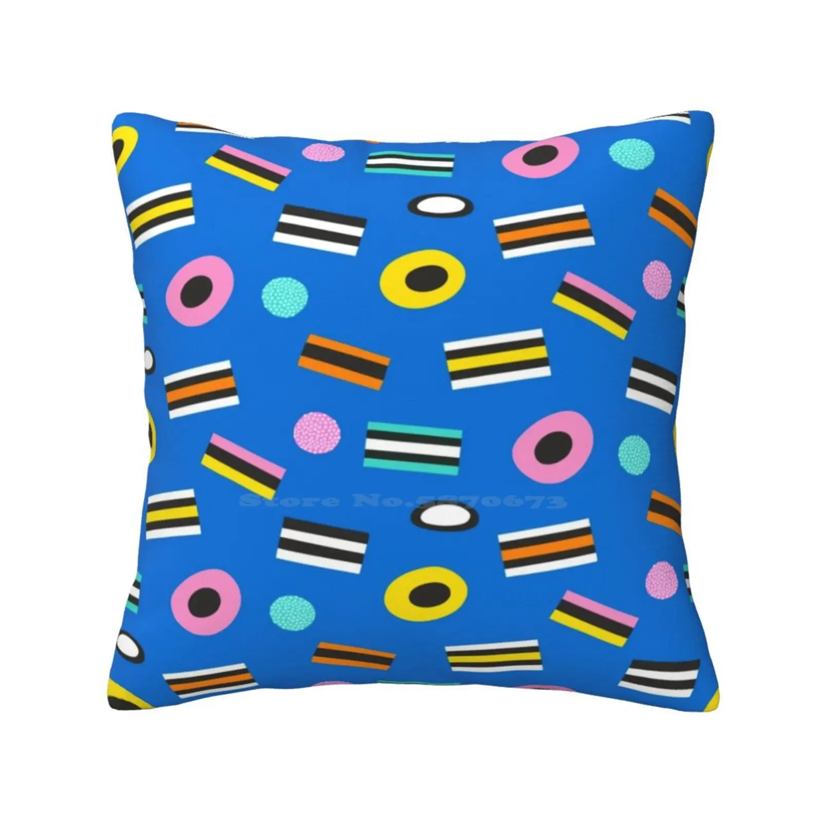 Retro Liquorice Bedroom Office Hug Pillowcase Liquorice Sweets Candy Food Snack Sugar Treat Retro Old School Fun Pattern Yummy