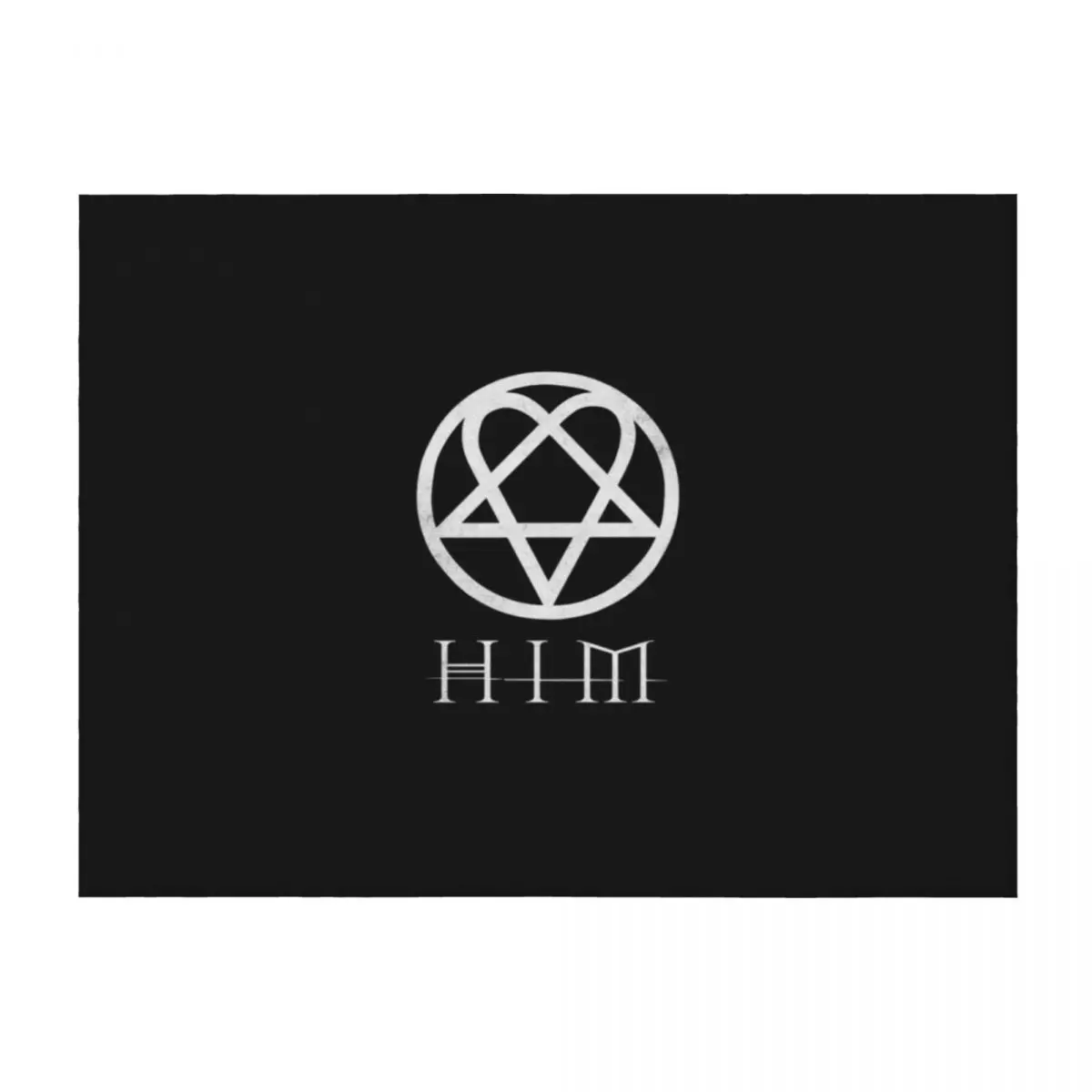 

HIM Heartagram Throw Blanket Plaid blankets ands For Sofa Thin warm for winter Blankets