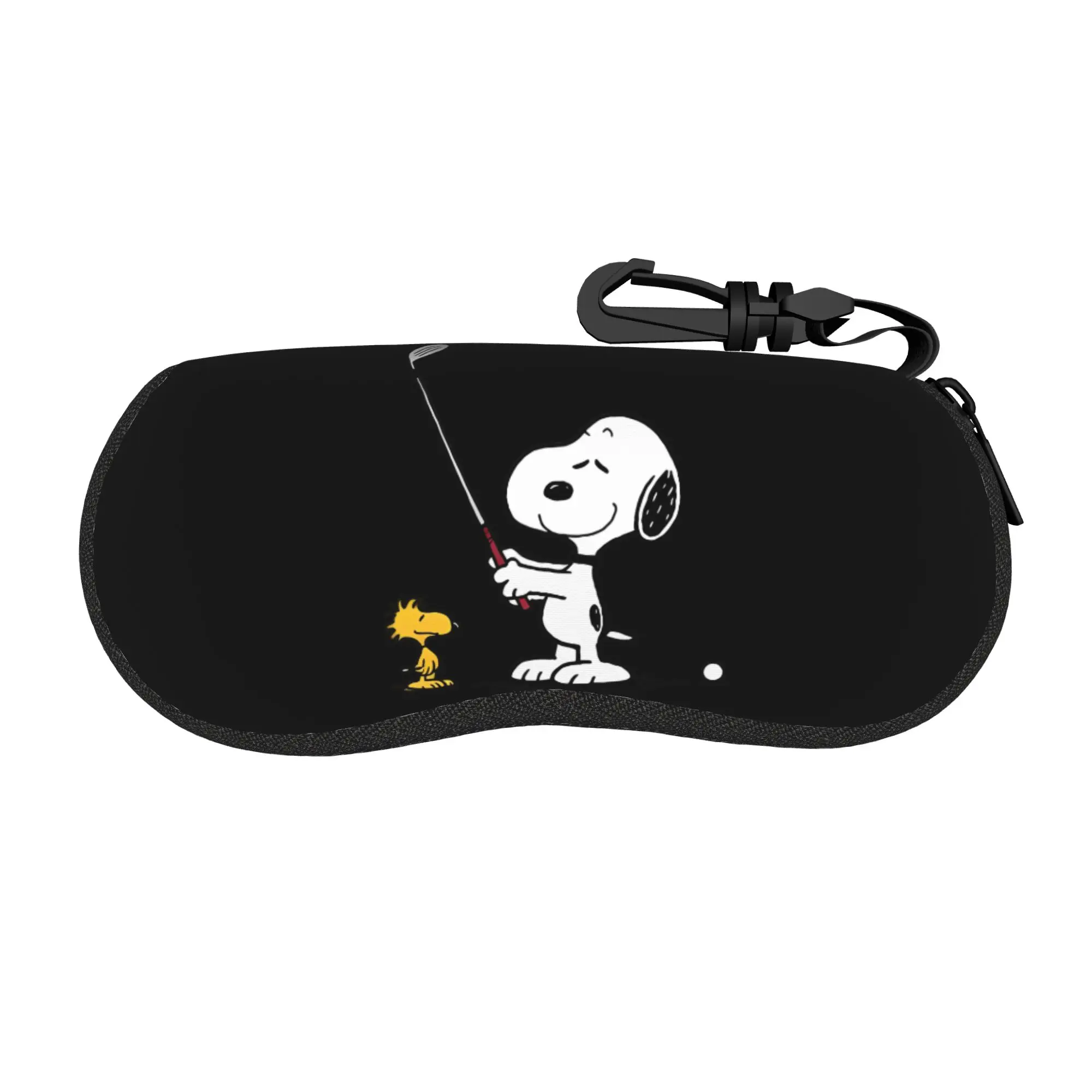 Brillenetui für Golfspieler, für Männer und Frauen, tragbares Zubehör, Snoopys Cartoon-Hund, Brillenaufbewahrungsbox, Schutz für Brillenbehälter