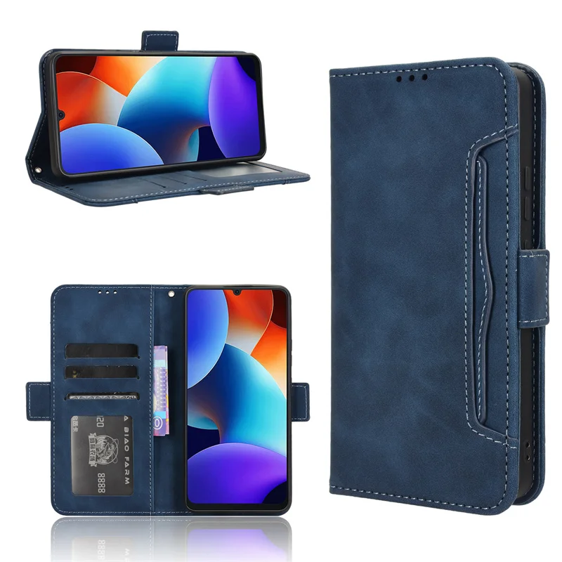 Dla Blackview Color8 skórzane gniazdo portfel z klapką typu Multi-card skórzany książkowy designerska osłona na Blackview Oscal nowoczesne 8 etui na telefon — zdjęcie 6