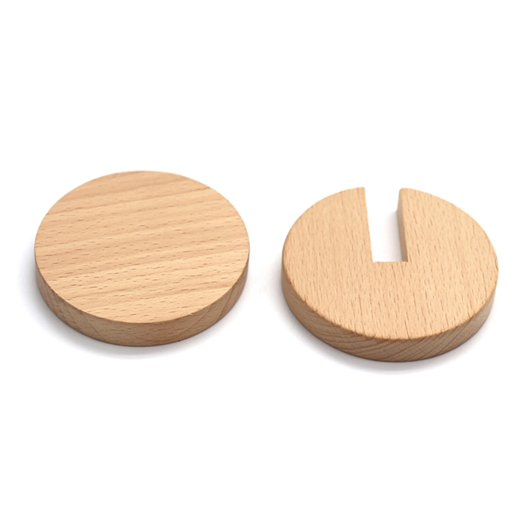 Newborn Infant Wooden Toys Exercise Hand Grasp Toy Interlocking Discs Solid Wood Preschool Children Toys